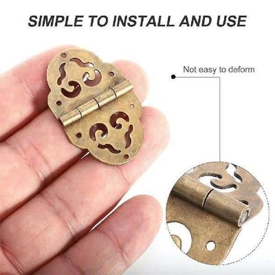 4 Pcs Gift Box Hinge Hinges for Wood Stairs Jewelry Mini
