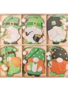 12Pcs Patricks Day Decoration Dwarf Pendant with Hanging