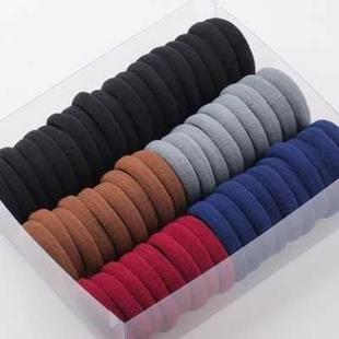 tie black rubber band cover. hair leather rope