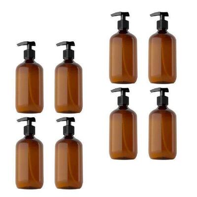 4 Pcs Refillable Bottle Soap Dispenser Empty Press Pump