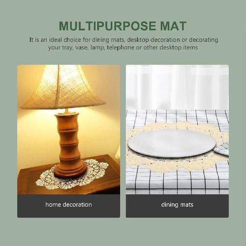 Cotton Tablecloth Lace Decor Bohemian Rustic Table Mat Pad