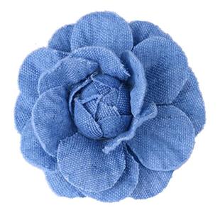 Flower Denim Artificial Small Weddi 5Pcs Camellia Lot