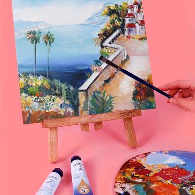Stretched Canvas Board Painting Canvas for Oil Acrylic Paint
