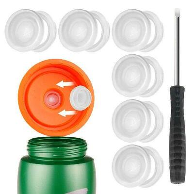 6 Pack Dispensing Valves Silicone Valve and Plastic Insert