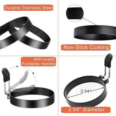 Nonstick Egg Rings Ring Mold Shaper English Muffins Pancake