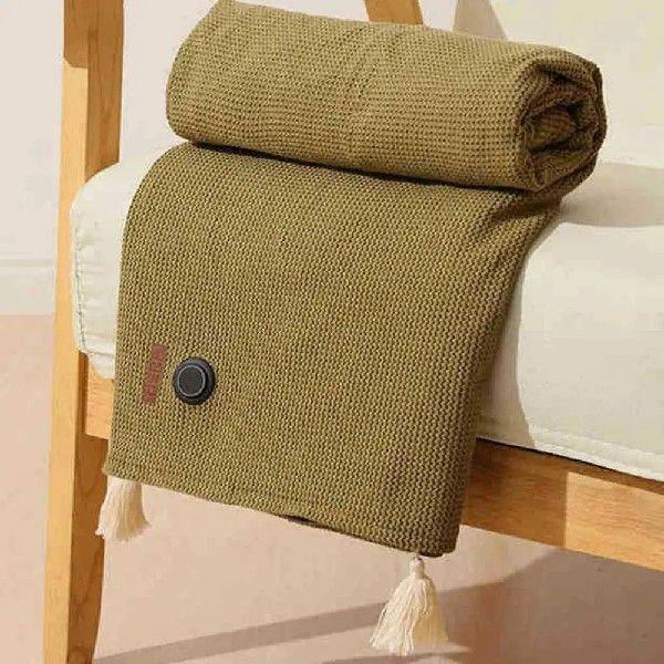 Electric Blanket with Zipper Front Easy to Wear Poncho