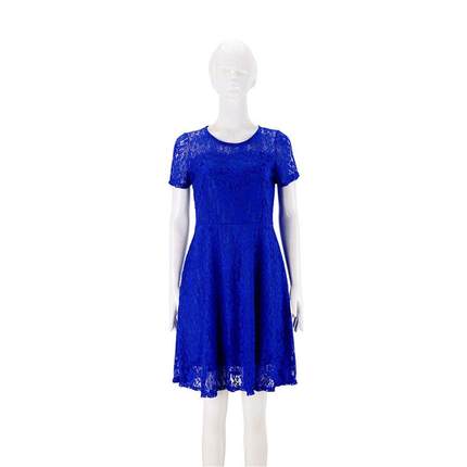 5XL Plus Size Dress Women Elegant Hallow Out Lace Dress Slim