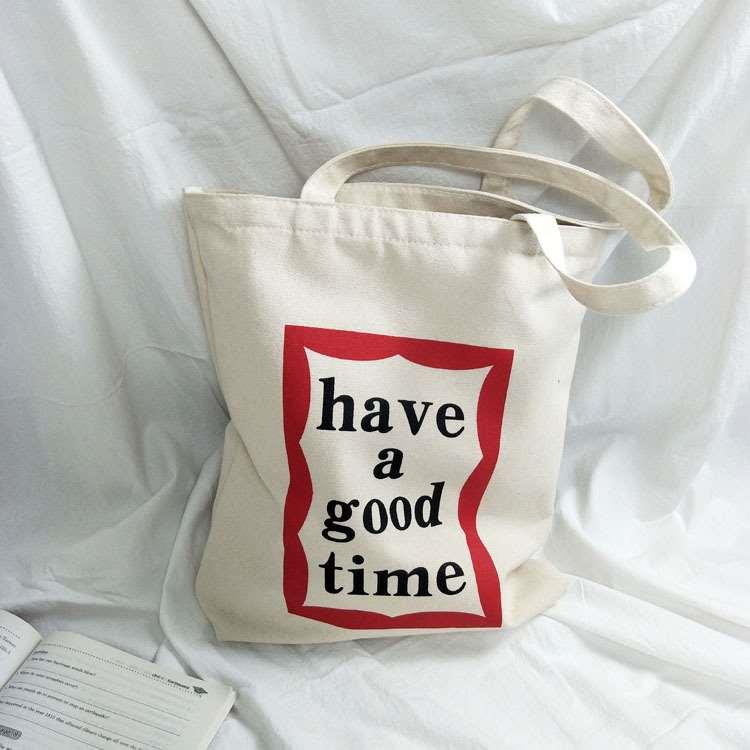 tendy Fresh Canvas Bag Shopping Bag Canvas Bag Shoulder Cros