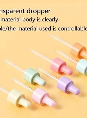 7 Pcs Refillable Mini Dropper Bottle Set Empty Macaron