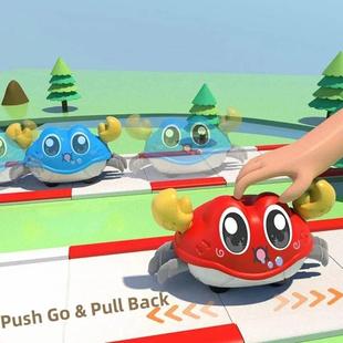 Time Baby Learning Crab Infant Tummy Toys Crawling Sensory