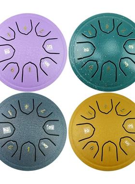 4.5 Inch 8 Tone Steel Tongue Drum Mini Hand Pan Drums Drumst