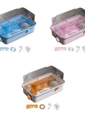 Double Layers Hamster Cage Ventilation Multifunctional