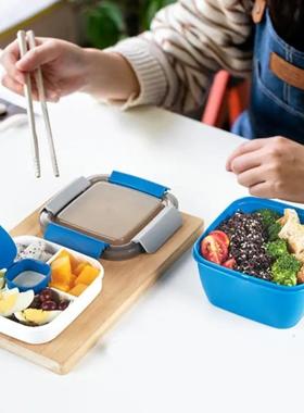 1 pc Salad Lunch Box Container With 37-oz Salad Bowl, 3 Comp