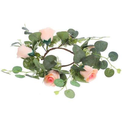Simulated Rose Holder Wreath Artificial Table Decoration
