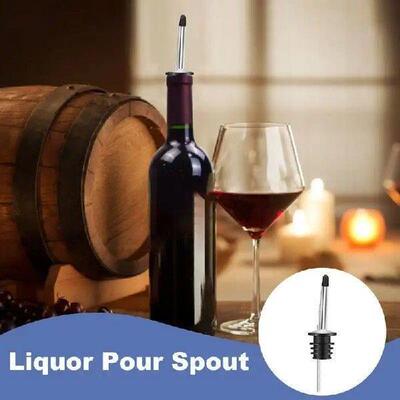 Liquor Pour Spouts Set Stainless Steel Speed Pourer Liquor
