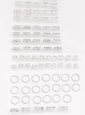 85pcs Hollow Out Hair Ring Accessories,Dreadlocks Beads Hair