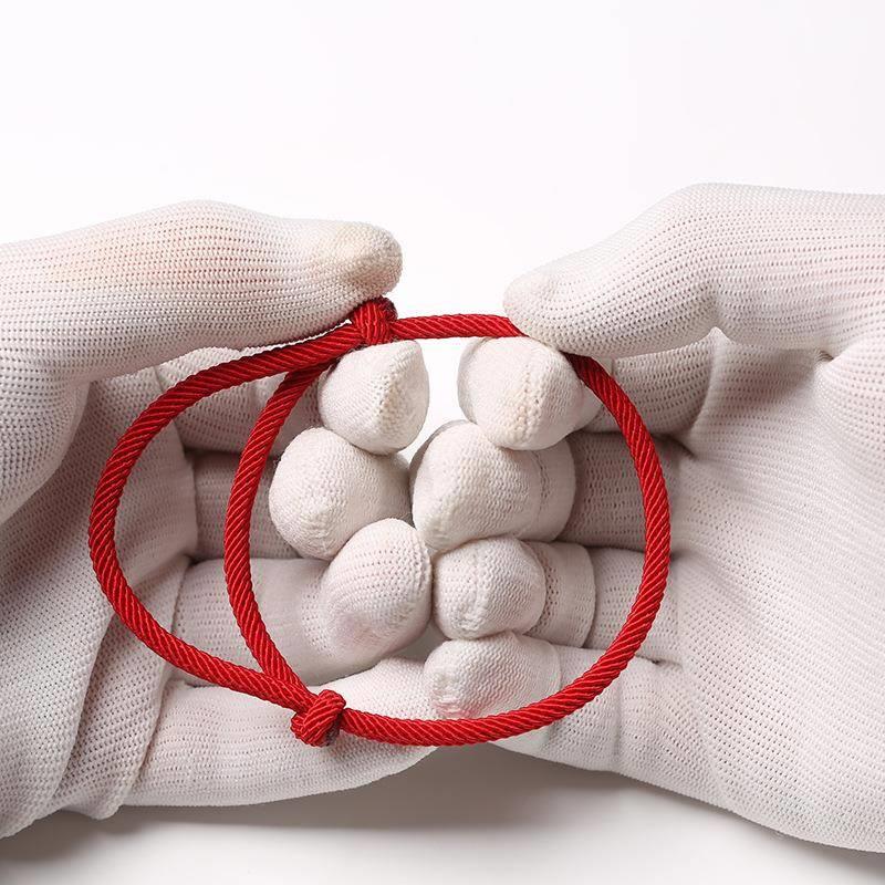 Lucky Red Rope Bracelet Women Men Handmade Woven String Brac