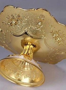 Snacks Serving Plate Dessert Storage Tray Fruit Plate Alloy