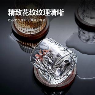 Creative crystal whisky glass set tumbler octagonal glasses