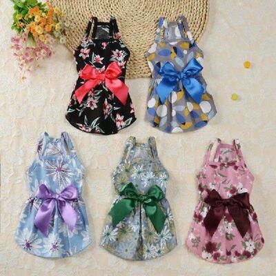 Summer Dog Dress Small Floral Princess Dog Dress For Dogs