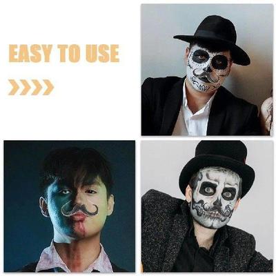 2 Pcs Fake Beard Simulation Mustache Simulated Prom