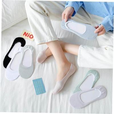 Boat socks womens pure cotton shallow mouth invisible socks