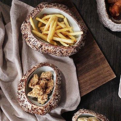 Creative Antique Ceramic Shaped Tableware Seafood Sashimi