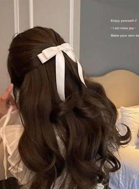 Fashion Cute Fabric Hair Bow Hairpin Women Ribbon Hair Clips
