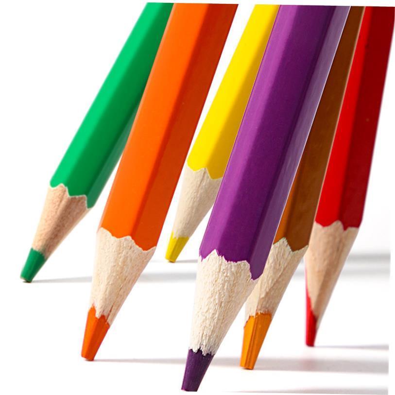Oil colored pencil students draw 48 color pencils by hand