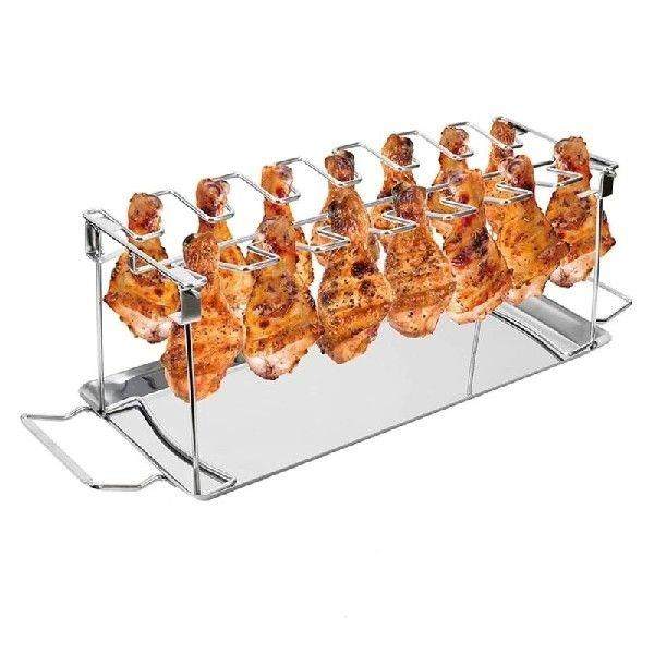 Easy to Use 14 Slots Chicken Leg Rack Wing Rack Chicken