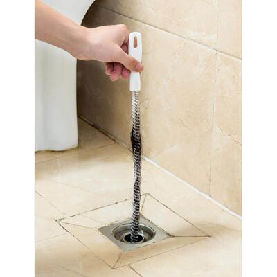 45cm Pipe Dredging Brush Bathroom Hair Sewer Sink Cleaning B
