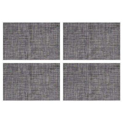 4Pcs Placemats PVC Table Mats Woven Vinyl Placemats