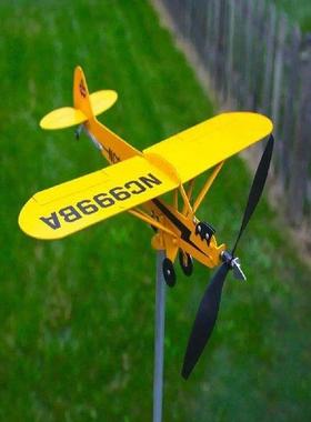 Outdoor Weathervane Creative Burr Free Iron Art 3D Airplane