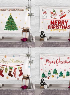 Christmas holiday background cloth tapestry wallpaper 背景布