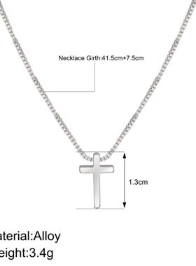 Cross border Clavicular chain girl cross pendant necklace