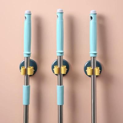3pcs set wall hanging mop hook broom clip artifact bathroom