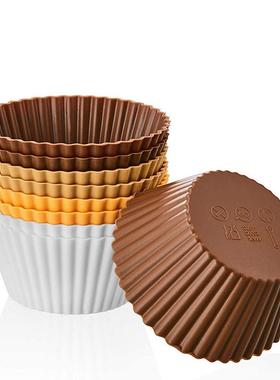 12pcs Silicone Cake Cupcake Cup Tool Bakeware Baking Mold