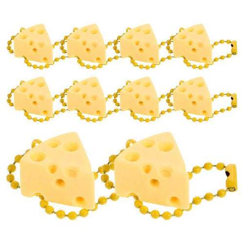 10 Pcs Mini Cheese Ornament Ornaments Backpack Decorative