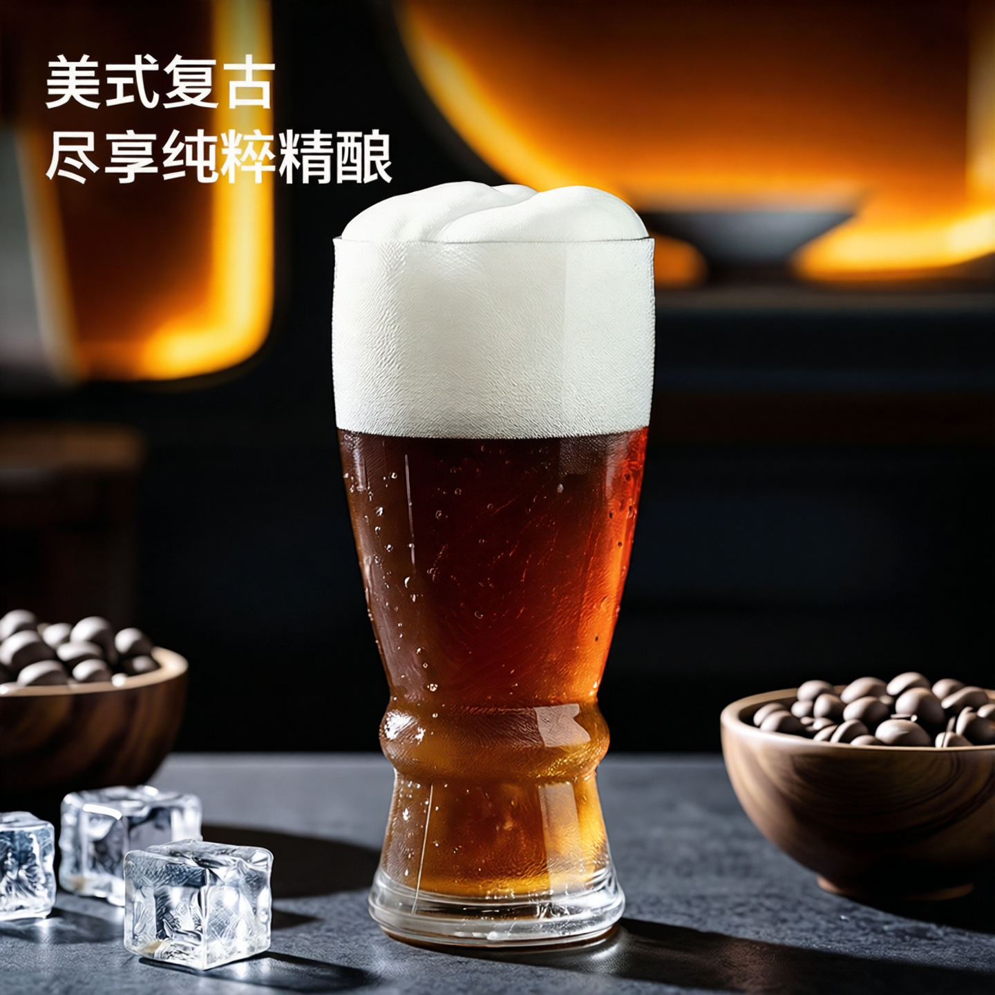 泰国进口OCEAN复古玻璃精酿杯