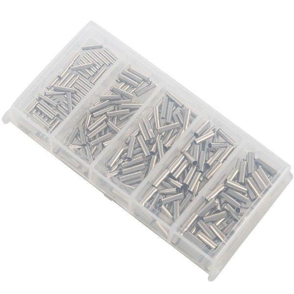 250Pcs/Set Single Barrel Crimping Sleeve Fishing Line Wire