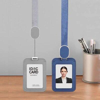 ID Badge Holder with Durable Lanyard Transparent Design