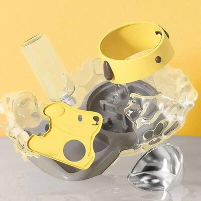 Protection Neck 3 in 1 Cat Bowl Anti Knockover Detachable