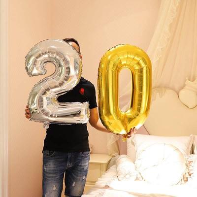 Birthday number balloon party decoration room letter set