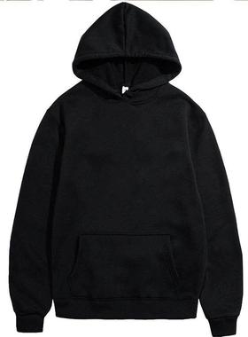 Men's Hoodies Pullover Classic Black Hoodie for Men Casu