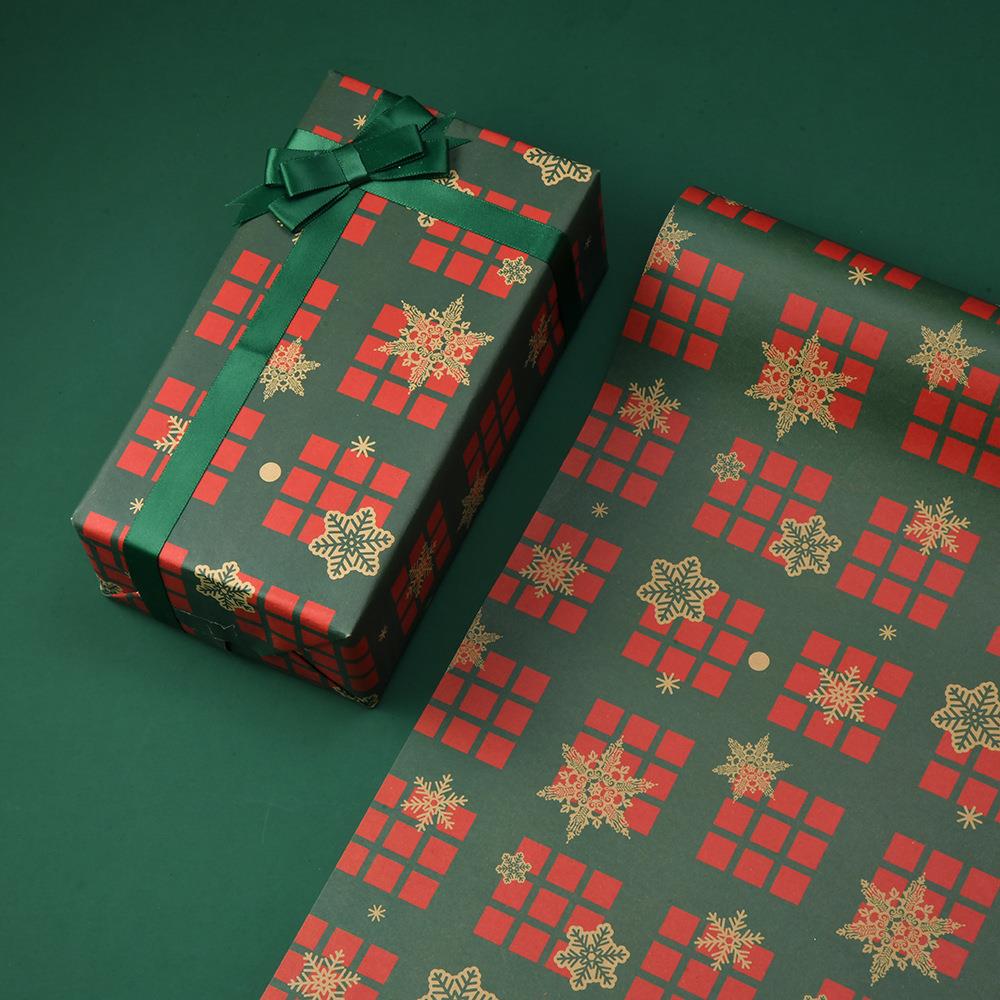 10 Roll Christmas Gift Wrapping Paper Xmas Tree Snowflake