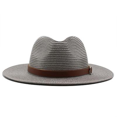 Summer sunscreen travel vacation beach woven cowboy hat草帽