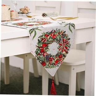 Table Decoration Runner Merry for Cloth Christmas
