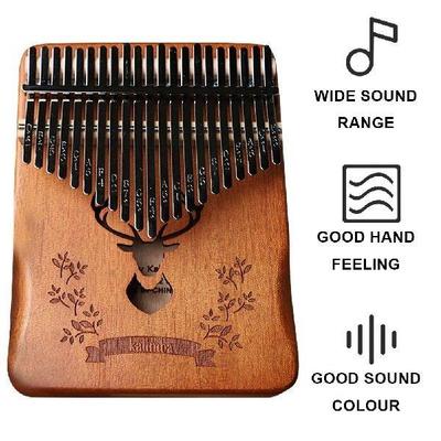 Kalimba 21 Keys Thumb Piano Include Instruction Carrying