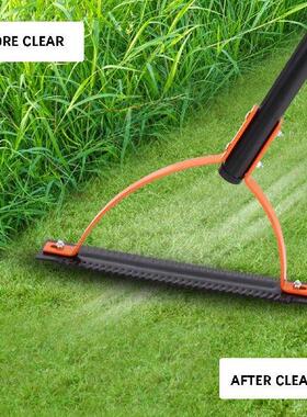 Manual Grass Whip With Serrated Double Edged Cutter Rust