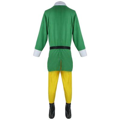 Christmas Elf Costume Christmas Buddy Santa Claus Green Suit